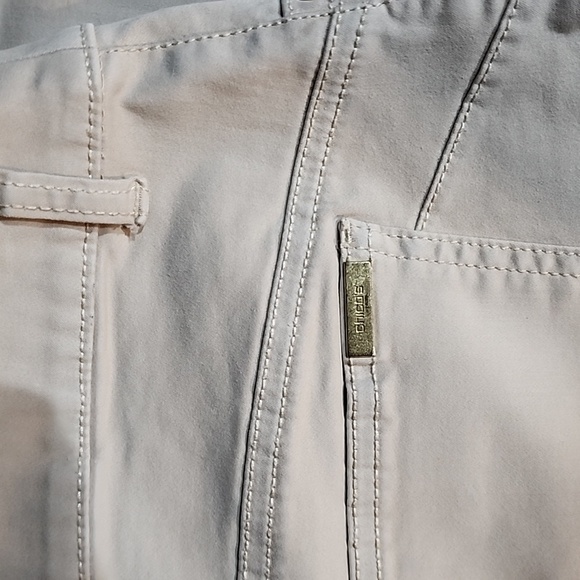 Chico’s So Lifting Crop capri  size 2  Cream - Picture 5 of 9